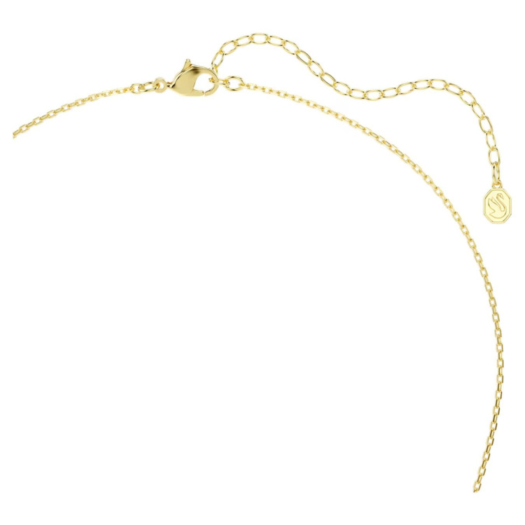 Idyllia pendant Mixed cuts, Heart, Pink, Gold-tone plated